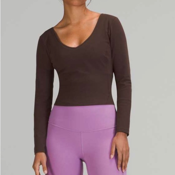 NWOT Lululemon Align Long Sleeve Shirt, French Press (Brown) - Picture 5 of 5